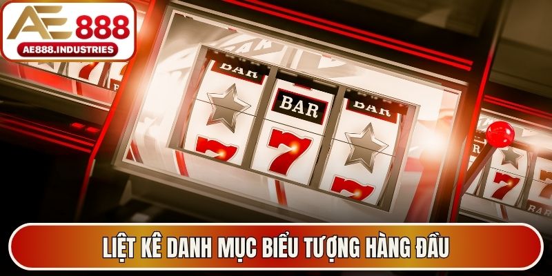 Liệt kê danh mục biểu tượng hàng đầu